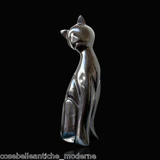 Sculpture Chat en Marbre Noir Maya Cat Marble Classic Home Design H43cm