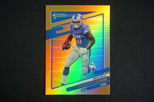 ADRIAN PETERSON SP Gold 2021 Donruss Press Proof Gold Holo #175 Lions