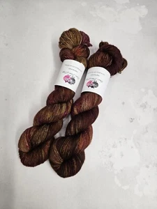 Sw Merino Yak Nylon Garn, 4-ply, Griffweise Gewicht, 100g, Rosskastanie - Bild 1 von 6