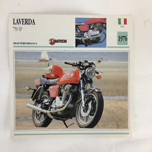 Tarjeta de información de hoja de especificaciones Laverda 750 SF - 1976  - Imagen 1 de 2