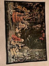 Rare Vintage 1920’s Tapestry Venice Garden Party 56”x37”