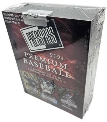 2024 Press Pass Premium Béisbol Sellado de Fábrica Hobby Box ¡5 Autógrafos por Caja! Foto 1 de 2