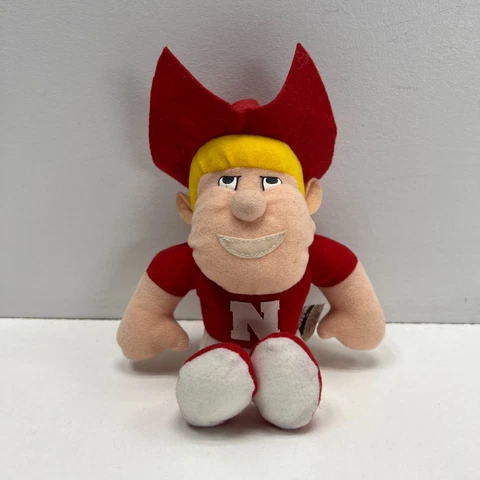 Nebraska Cornhuskers Herbie Husker Mascot Plush 1998 Stuffins Huskers Cover