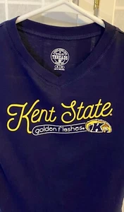 NWT - Kent State University, Golden Flashes,Youth V-neck Shirt, Size M 7/8, OHIO - Picture 1 of 6