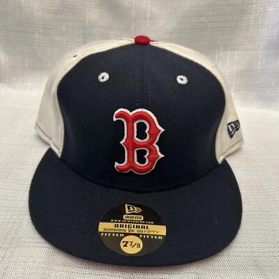 59fifty New Era Men's Cap Hat MLB Boston Red Sox Fitted Cap 7 7/8 *RARE* - Image 1 of 4