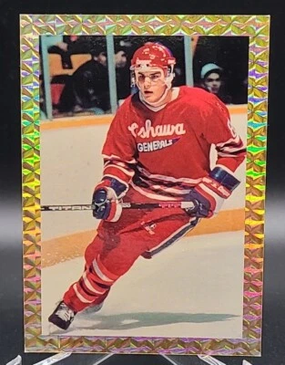 1990 ERIC LINDROS Oshawa Generals PRC Serial #'d/15,000 NRMT-MT Or Better  - Image 1 of 2