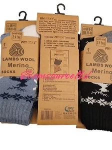 Merino Lambs Wool Thermal Black Socks Ladies Lined Inside 3 6 9 12 Pair Size 4-8 - Picture 1 of 19