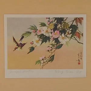 Vintage Greeting Card, 'Blossom Time' By Wong Wan-Ng - Not Used - Picture 1 of 3