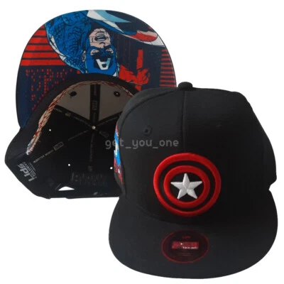 NWT Marvel Captain America Lids YOUTH 60th Anniversary Comic UV Snapback Hat - Image 1 of 4