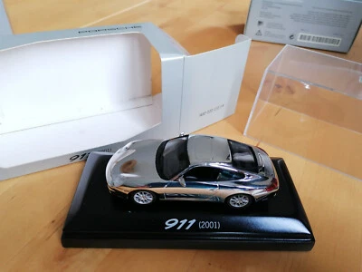 Porsche 911 2001  minichamps chrome 1/43 edition limitée PORSCHE 2000 ex - Photo 1/3