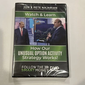Jon & Pete Najarian - Follow the Smart Money DVD Unusual Option Strategy, new - Picture 1 of 4