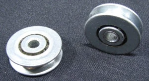 Cable Bearing Wheels 1-1/4" x  7/16" OA  - (2 pcs) - Picture 1 of 3