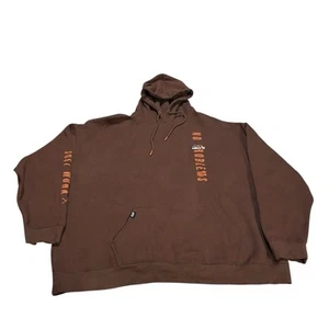 All American Roughneck No Problems Hoodie Dark Timber Mens 4XL USA Fleece - Picture 1 of 11