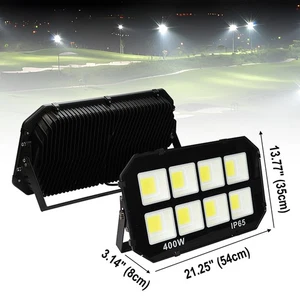LED Flood Light 400W Watt Spotlight Security Yard Garden Outdoor IP65 Lamps 2PCS - Picture 1 of 8