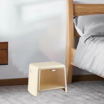 Footrest Change Shoe Stool with Storage Convenient Stackable Creative Storage - Image 1 of 4