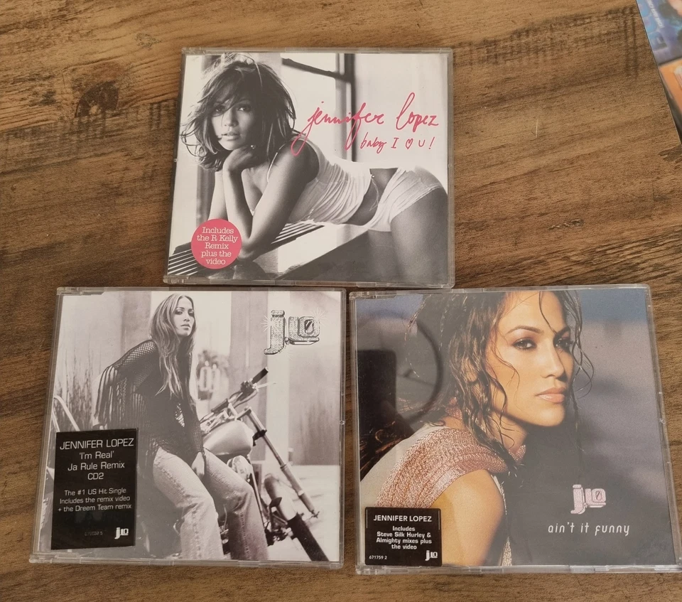3 x Jennifer Lopez CD Singles-I'm Real-Ain't It Funny-Baby I Love U! Foto 1 de 1