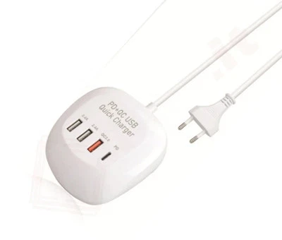 Linq PD+QC 3.0 Station C1004, Stazione di ricarica PD + QC 3.0, Caricatore USB e - Immagine 1 di 4