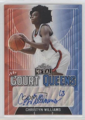 2021-22 Leaf Metal Court Queens Red White & Blue Wave /7 Christyn Williams Auto - Image 1 of 2