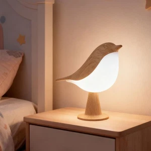 Lámpara de mesa inalámbrica Bird, pequeña lámpara de noche inalámbrica con temperatura de 3 colores... - Imagen 1 de 6