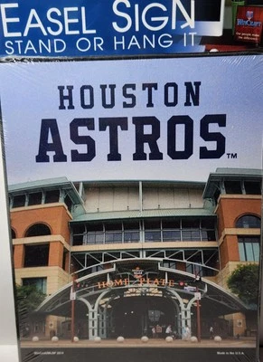 Houston Astros Collectible Premium Easel Sign (Stand/hang) 10"T × 8"W (Tough) - Image 1 of 3