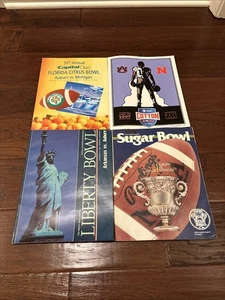 AUBURN TIGERS Bowl Game Program Lot-Citrus-Cotton-Liberty-Sugar - Picture 1 of 5