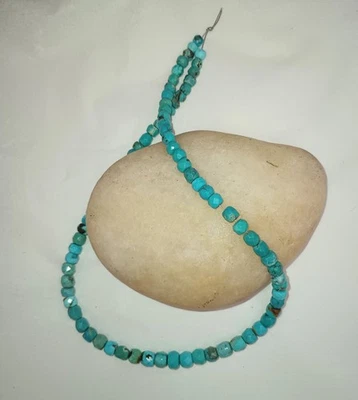 CUENTAS RONDELLE FACETADAS NUBE MONTAÑA TURQUESA 5-6 MM - 15,75" Filamento - 4066E Foto 1 de 3