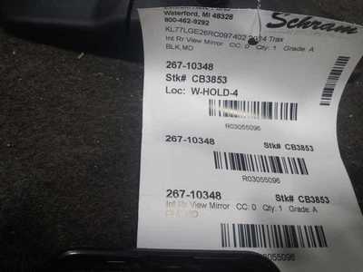 Rear View Mirror Manual Dimming Mirror Opt D31 Fits 13-23 MALIBU 3055096 - Image 1 of 4