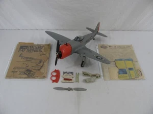 1959 Aurora Cox Thimble Drome Control Line .049 Gas P-47 Thunderbolt Airplane VG - Picture 1 of 18