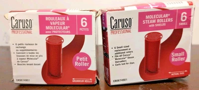 Lote de 2 rodillos y escudos de vapor moleculares profesionales Caruso, pequeños (6 unidades) Foto 1 de 4