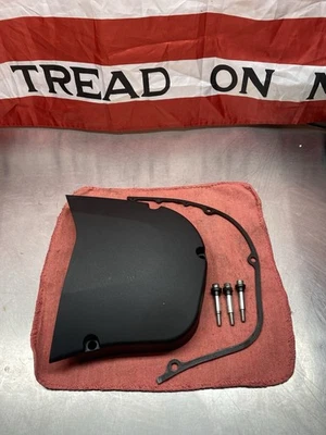 Used OEM Victory Black Front Pulley Cover 100” 106" Vegas Kingpin Vision 5632037 - Image 1 of 4