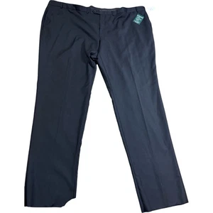Lauren Ralph Lauren Men Black Eastwood 100% Wool Suit Separate Dress Pants 56W - Picture 1 of 9