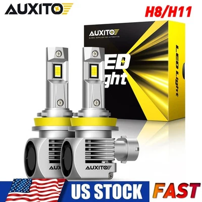 H11 H8 H9 High Low Beam LED Headlight Bulbs 6000K Cool White Super Bright Canbus - Image 1 of 4