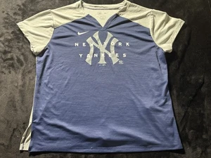 New York Yankees Baseball Nike Dri Fit Women’s XL V Neck Shirt - Picture 1 of 8