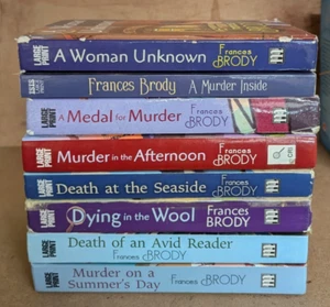 Frances Brody: Job lot collection of 8 LARGE PRINT adult fiction books - Imagen 1 de 1