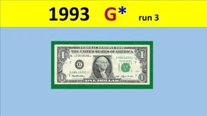 1993 " G " == STAR == RUN 3 == == == G08616051* - Picture 1 of 3
