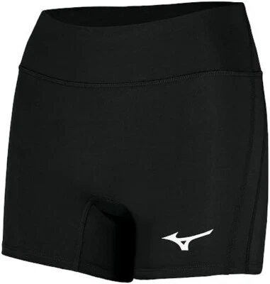 Pantalones Cortos de Voleibol Para Mujer Mizuno Elevated 4" Negros Talla Mediana Nuevos con Etiquetas Foto 1 de 4
