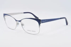 Giorgio Armani Eyeglasses AR5028 3062 Silver Matte Blue, Size 53-16-145 - Picture 1 of 5