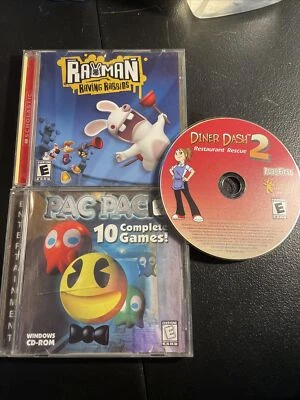 PC Game Lot Untested - Pac Man, Rayman, Diner Dash 2 - Image 1 of 4