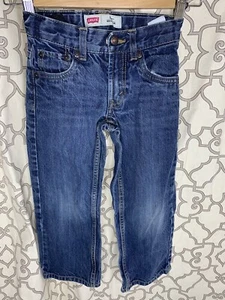 Levi’s denim jeans 505 Kids zip & button 4-5 years Size 5 Boys Or Girls - Picture 1 of 4