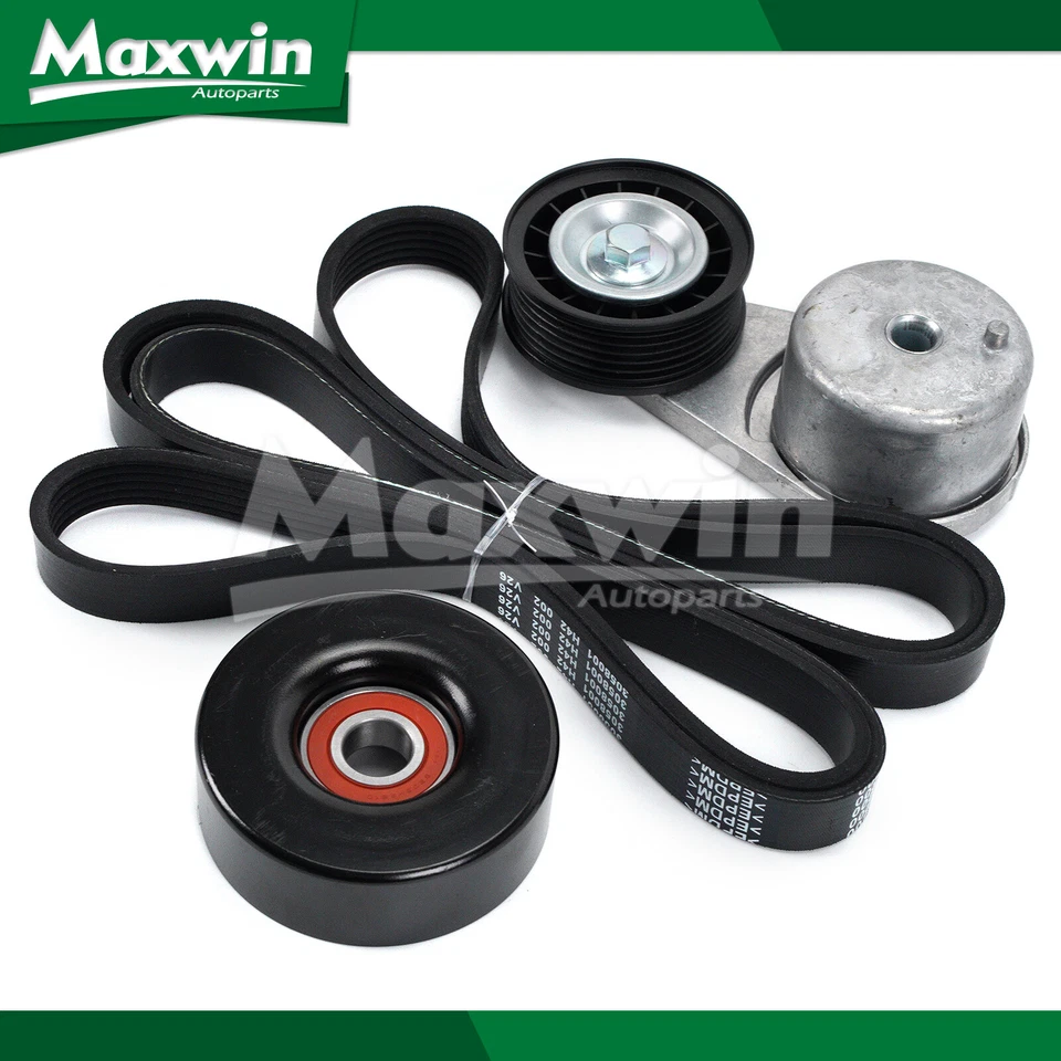 Kit de componentes de acionamento por correia Serpentine compatível com 01-11 Ford Explorer Ranger Mazda B4000 - Imagem 1 de 4