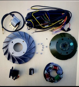 Vespa 6 - 12 volt conversion kit for VBB SUPER SPRINT Flywheel and Stator Wiring - Picture 1 of 1