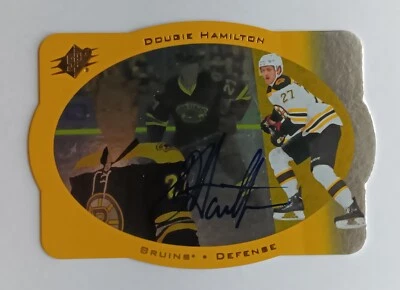 2013-14 Upper Deck SPx 1996-97 Retro Rookie Auto Dougie Hamilton Bruins Devils - Image 1 of 2