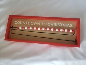 Wondershop by Target Countdown to Christmas Wood Board Decor 18"x7"x1.75" Red - Picture 1 of 11