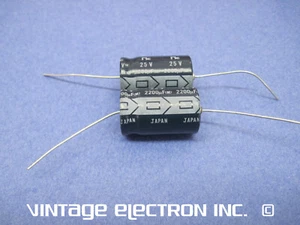(2) NEU Netzteilkappen 2200uf x 25 VDC (für Dynaco PAS Röhrenvorverstärker) - Bild 1 von 4