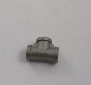 MERIT 1/4" NPT 316 Stainless Steel Tee - Class 150 - SP114 - Prepaid Shipping - Picture 1 of 5
