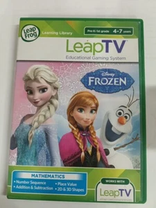 Leap Frog Leap TV Educational Math Game Disney Frozen Mathematics Anna Elsa Olaf - Picture 1 of 4