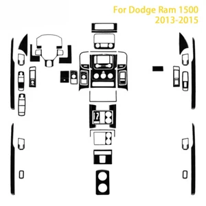 For Dodge Ram 1500 2013-2015 Car Accessories Piano Black Plastic Car Interior - Picture 1 of 61