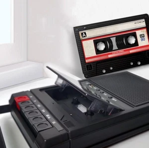 Vintage Portable Cassette Recorder Player USB/tap with Record Mic & Speaker - Picture 1 of 7