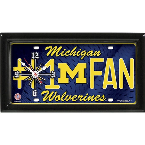 Michigan Wolverines #1 Fan Clock by GTEI Cover