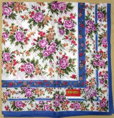 KENZO *Pañuelo Coleccionable Cerca Rosa Jardín 44cm/YONEYAM Foto 1 de 4